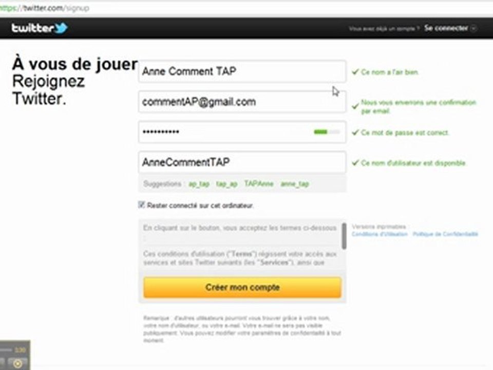 Comment créer un compte sur twitter