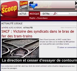 Interview de Stéphane Boulade de Sud Rail sur Radio Scoop le 15/11/2011 sur l'EAS