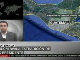 Colom avala extradición de expresidente Portillo a EE.UU.
