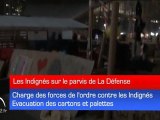 Les installations du camp des Indignés détruites