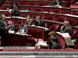 En séance : Projet de loi de financement de la sécurité sociale pour 2012