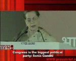 Congress is the biggest political  party- Sonia Gandhi