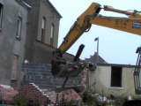 Rénovation urbaine à Hautmont : démolition de trois maisons