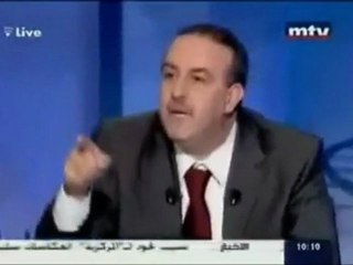 Raw Video Lebanese Politicians Tussle on TV(3)