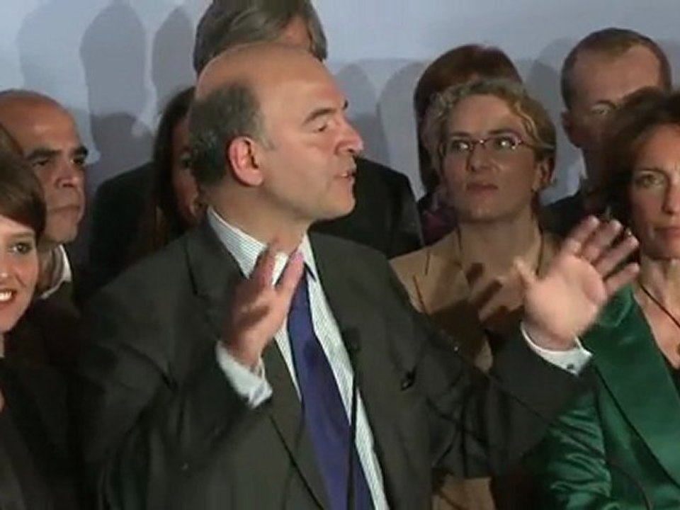 Présentation de l'organigramme de campagne de François Hollande par Pierre Moscovici