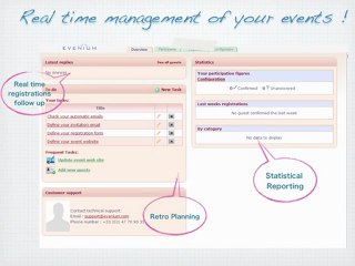 Evenium Facility - Create your event by yourself in just 5 minutes