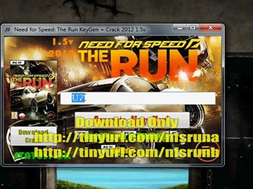 Free Need for Speed The Run KeyGen + Crack 2012 1.5v NFS RUN Serial Download Multiplayer