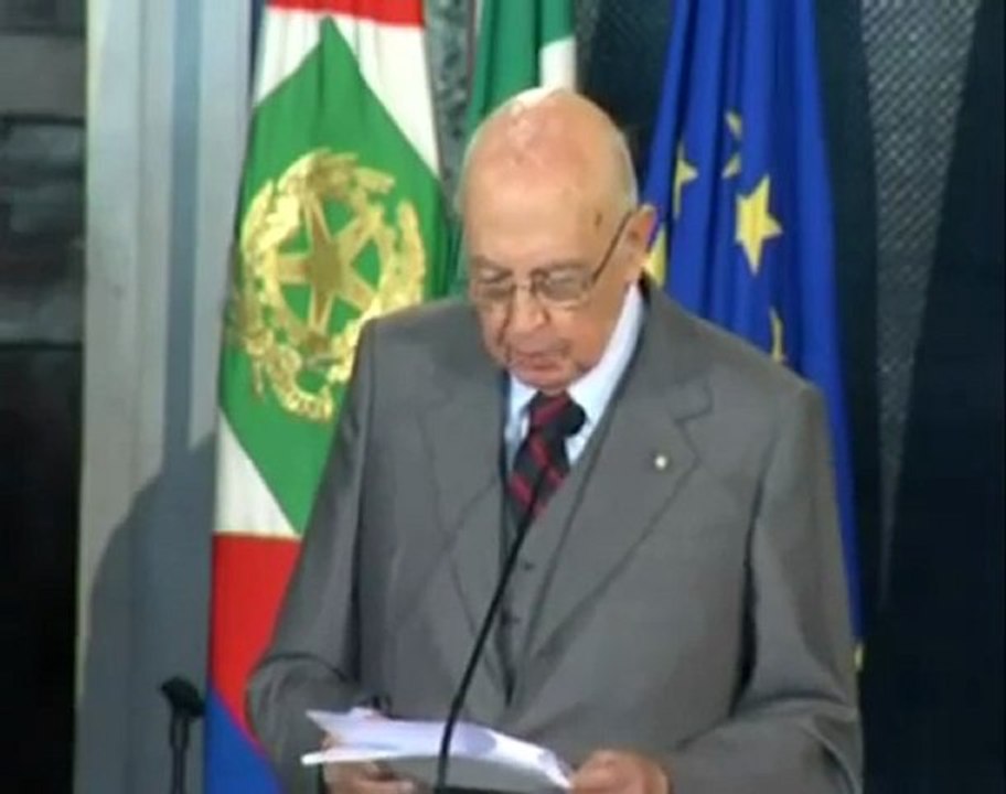 Quirinale - Incontro del Presidente Napolitano con i nuovi cittadini italiani