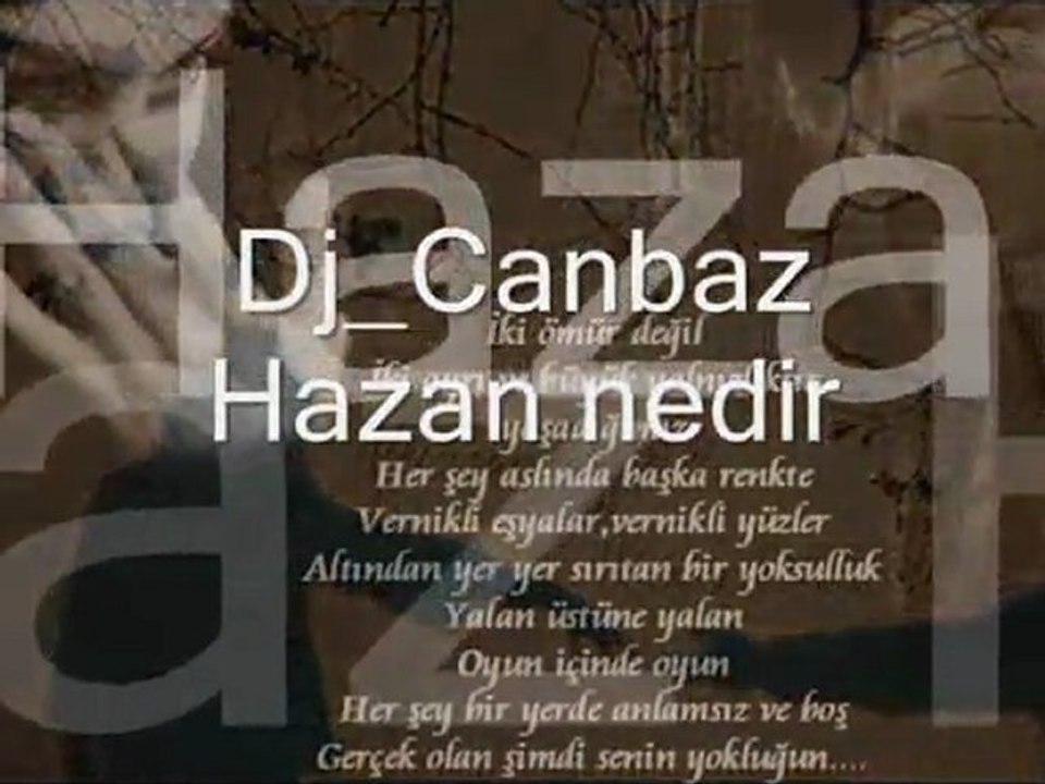 Dj-  Canbaz = Hazan nedir