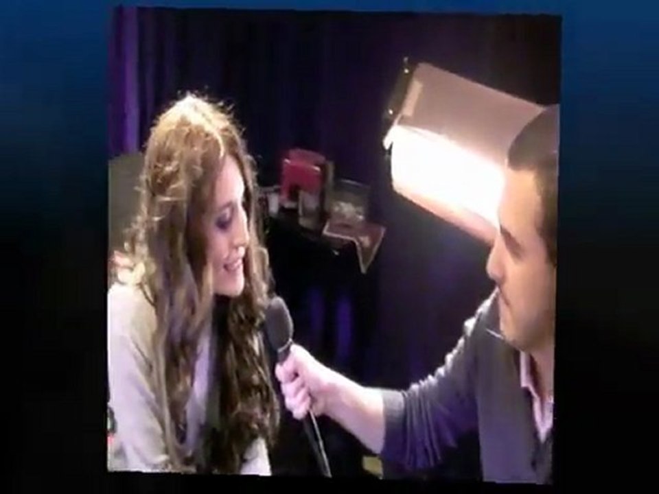 Gabin le Mime & Caterina MURINO (ITW sur le tournage)