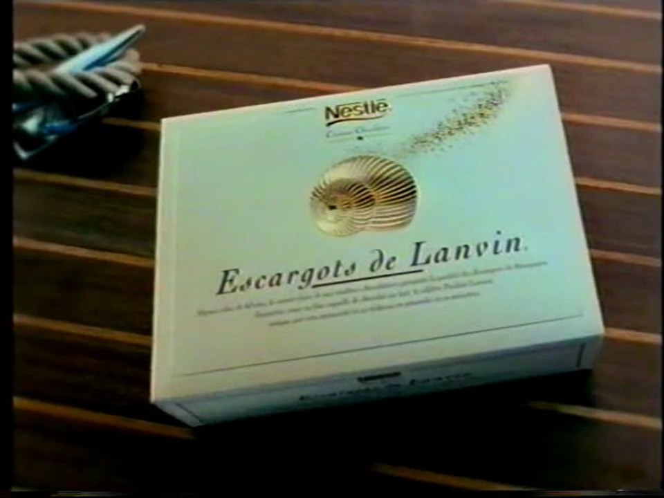Publicité Escargots De Lanvin Néstlé 1998
