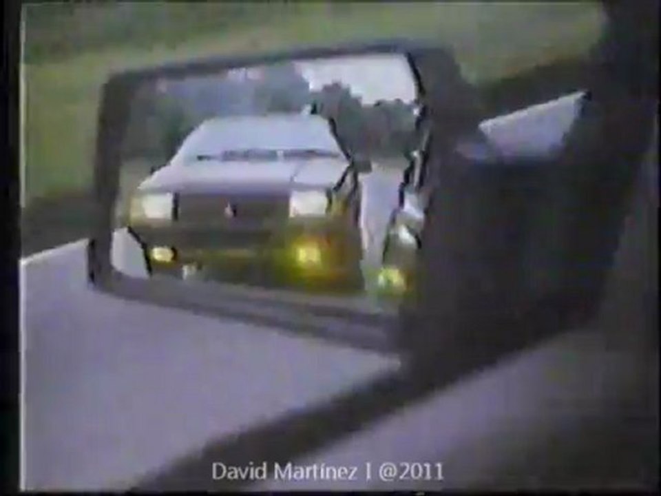 publicité Renault Fuego GTX  Venezuela 1988