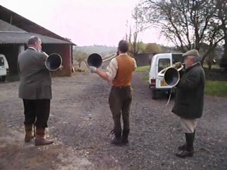 Le Départ pour la chasse à courre au lièvre, dans le Gers