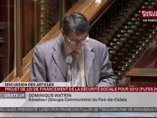 Debat PLFSS Intervention Dominique Watrin article 63 15-11-11