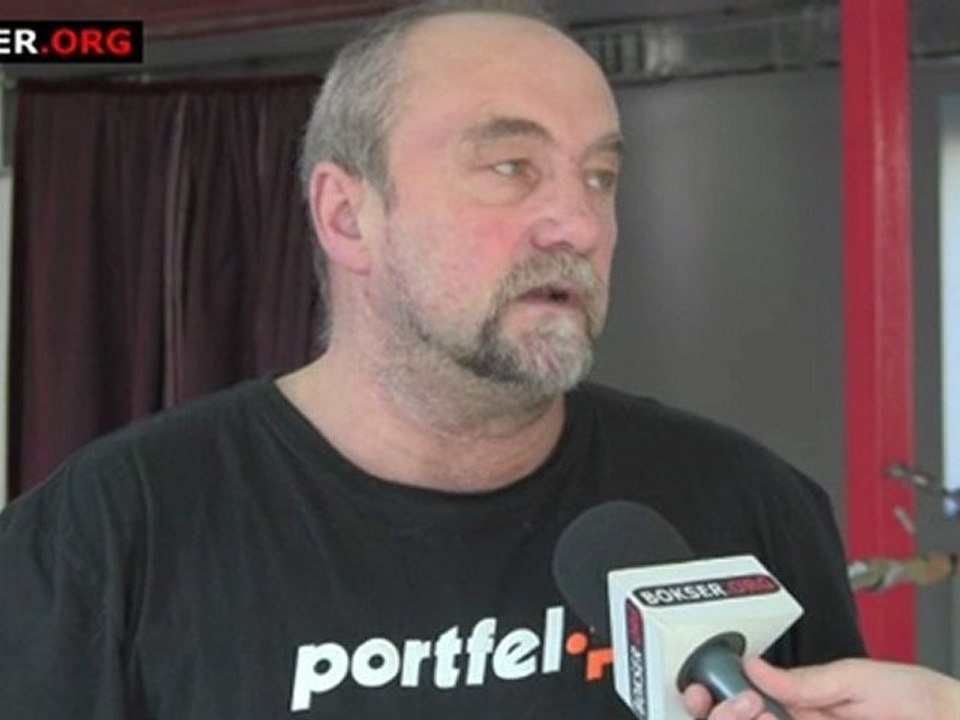 Andrzej Gmitruk przed galą w Białymstoku (sobota, 26 listopada 2011)