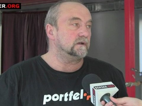 Andrzej Gmitruk przed galą w Białymstoku (sobota, 26 listopada 2011)