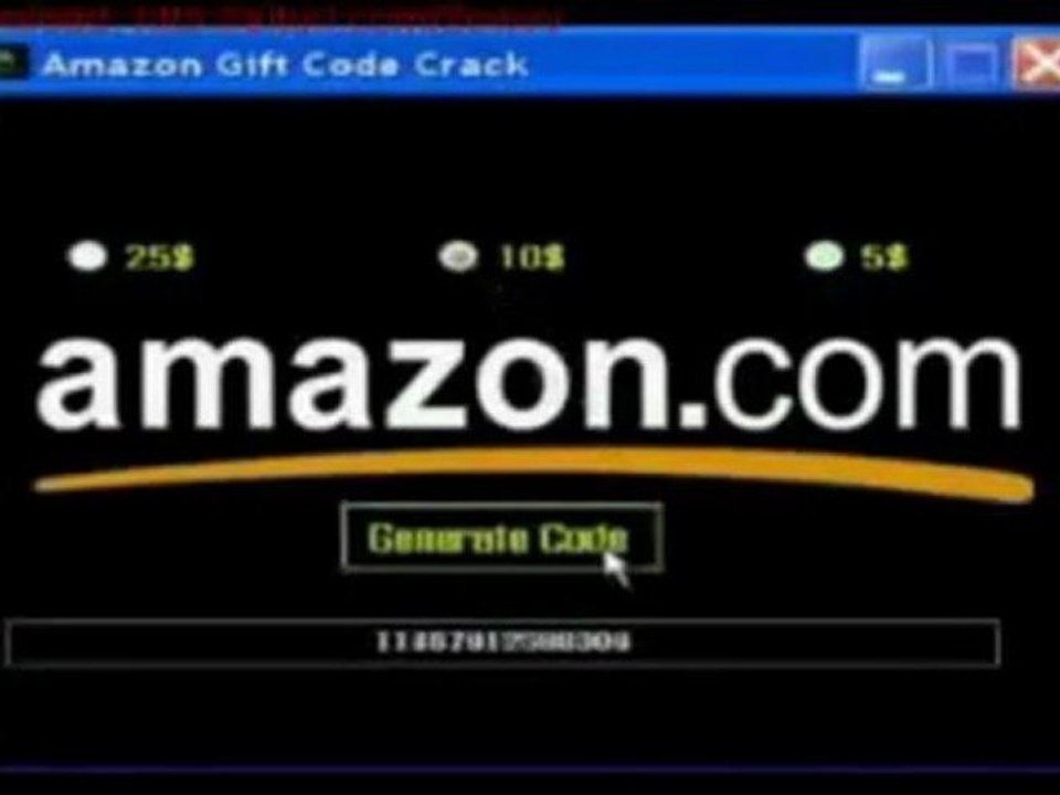 Free Amazon Gift Card Generator november 2011