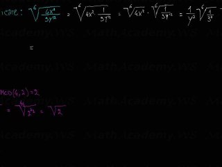semplificare radicali esempio svolto