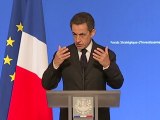 Le président Nicolas Sarkozy a mis en garde jeudi 17 novembre contre 