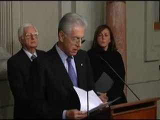 Monti - La nuova squadra di governo