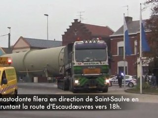 Cambrai: Un mastodonte de 60 mètres de long traverse la ville