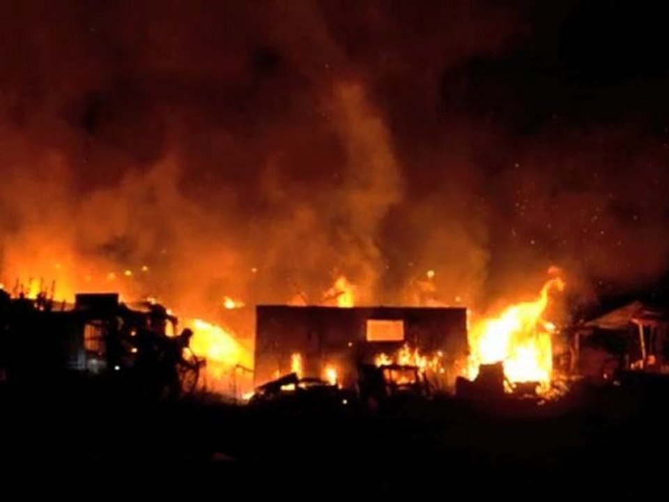 Jeudi 17 novembre, Chemin de la Coudre, feu de cabanons