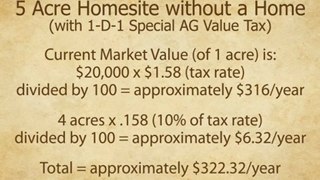 Hill Country in Texas - AG Value Tax Benefits Landowners