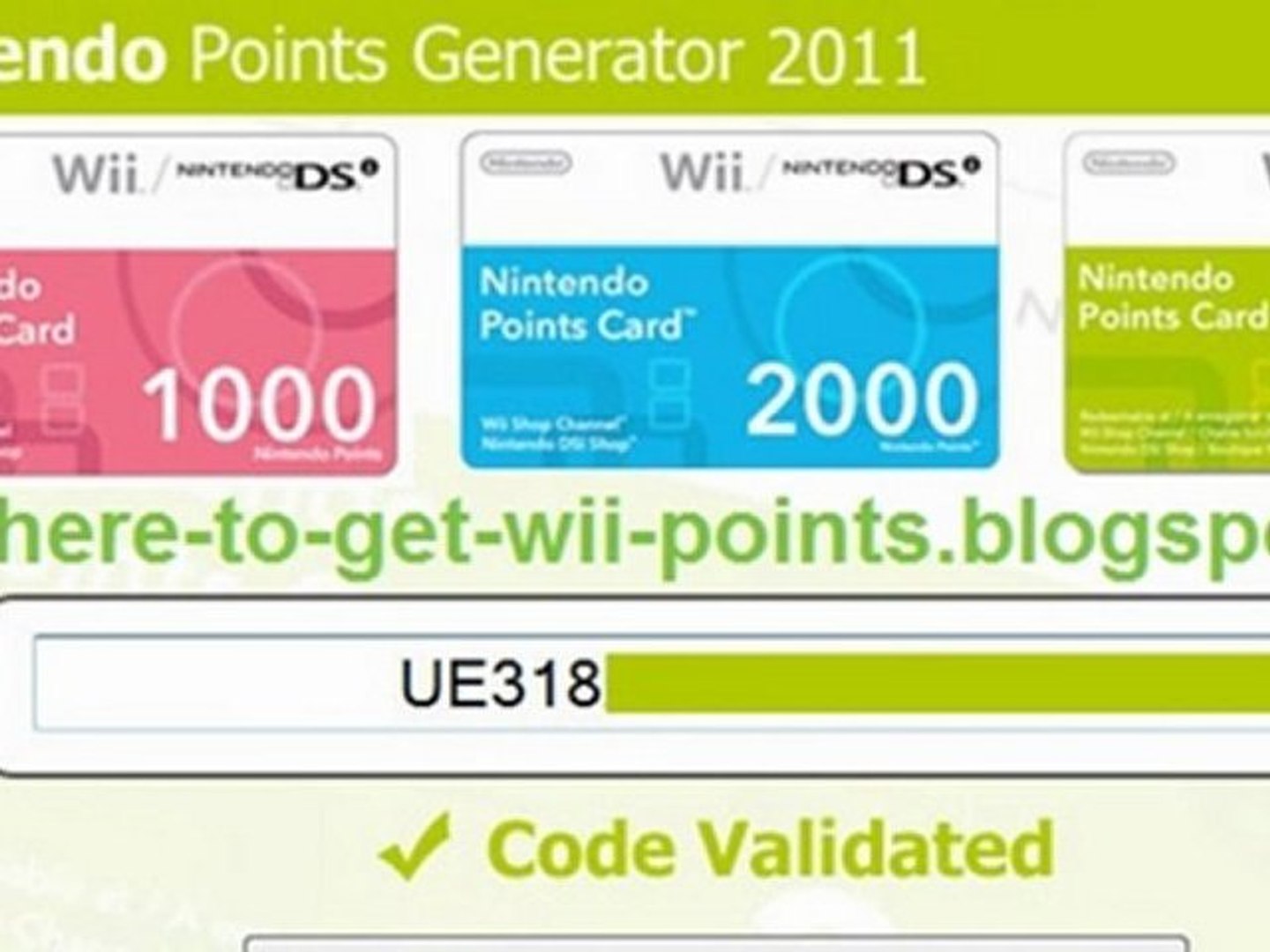 How to download/get 1000 wii points for free - video Dailymotion