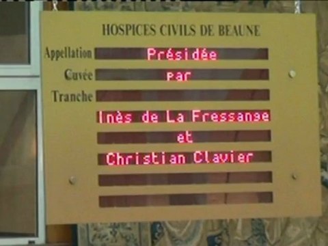 la vente des vins HOSPICES DE BEAUNE