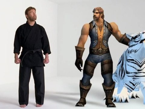 Chuck Norris joue à World of Warcraft
