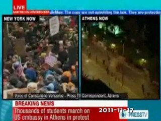 Manifestations à NEW YORK  et à ATHENES ce 17-11-2011