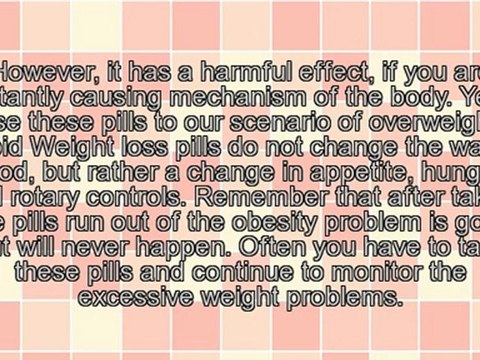 Rapid Weight Loss Pills - And Some Information.