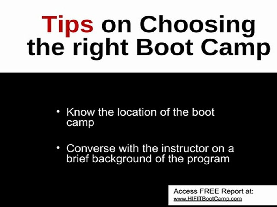 Are all boot camps the same?