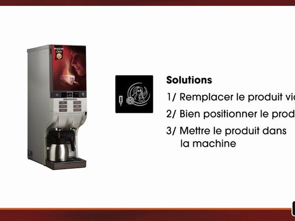 Maison du café coffee systems cafitesse - NG 100 Code erreur 1