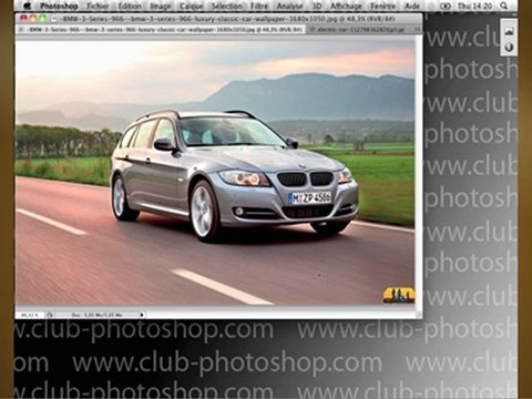 Photoshop - practical-040-01 - incrustation de texture - Exercice de maitrise Photoshop