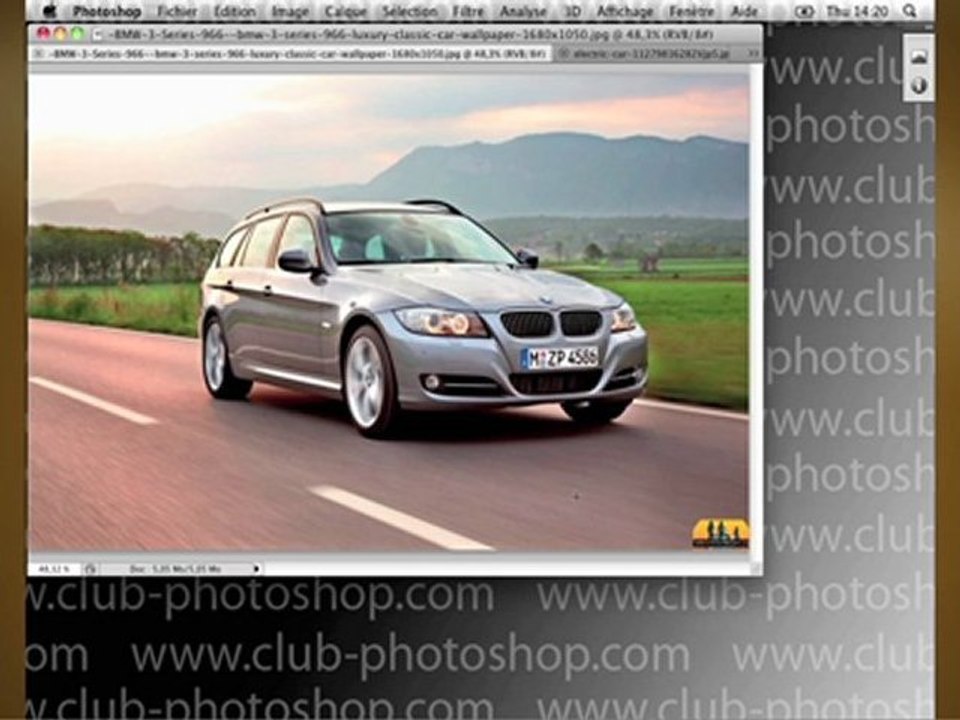 Photoshop - practical-040-01 - incrustation de texture - Exercice de maitrise Photoshop