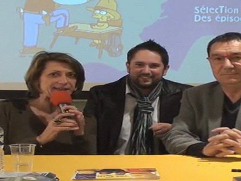 Ma rencontre avec Marge et Homer Simpson à la Fnac de Liège.