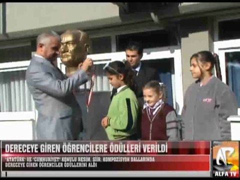 Dereceye Giren Öğrenciler Ödüllerini Aldı