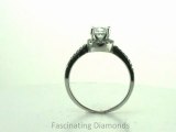 FDENS3025ROR Round Shape Diamond Engagement Ring In Pave Setting