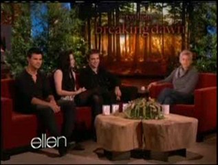 Breaking Dawn Cast on Ellen 11-18-11 Part 1