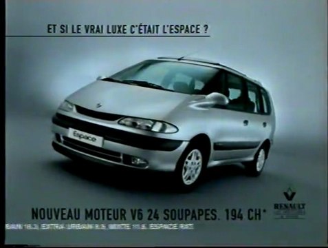 Publicité Espace Renault 1998
