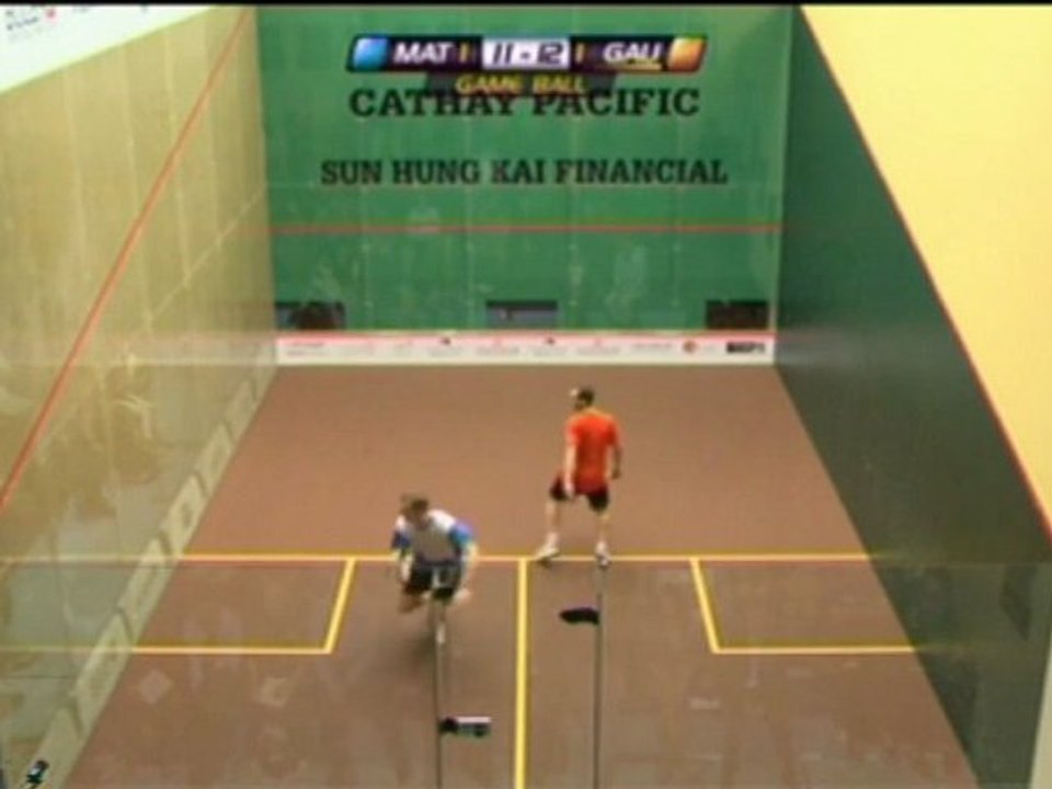 Squash - Gaultier überrascht Matthew