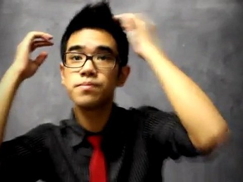 Mens School Hairstyle With Gatsby Spiky Edge