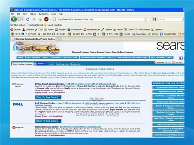 Discount Coupon Codes