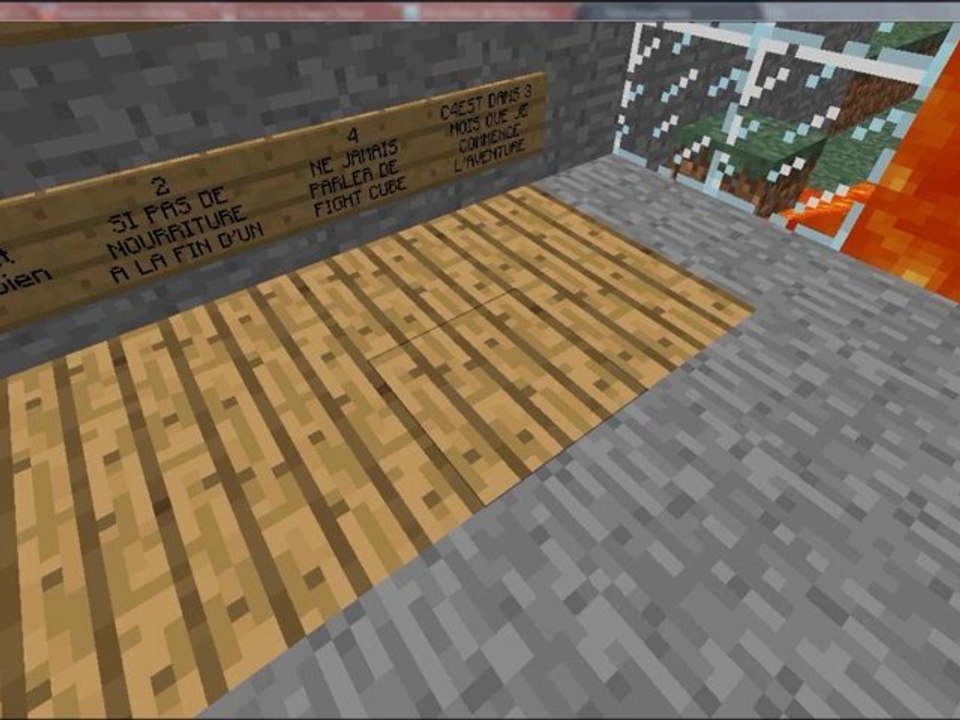 minecraft lancement de l'aventure suivi