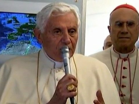 Pope Benedict arrives in Africa