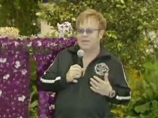 Elton John continues to blossom