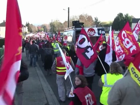 Calvados: manifestation contre la fermeture d'un site de Honeywell