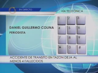 Cinco muertos tras accidente múltiple en Tazón