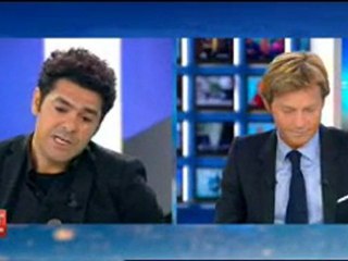 Jamel Debbouze  au JT20H de L. Delahousse .. les cheveux & les meufs!
